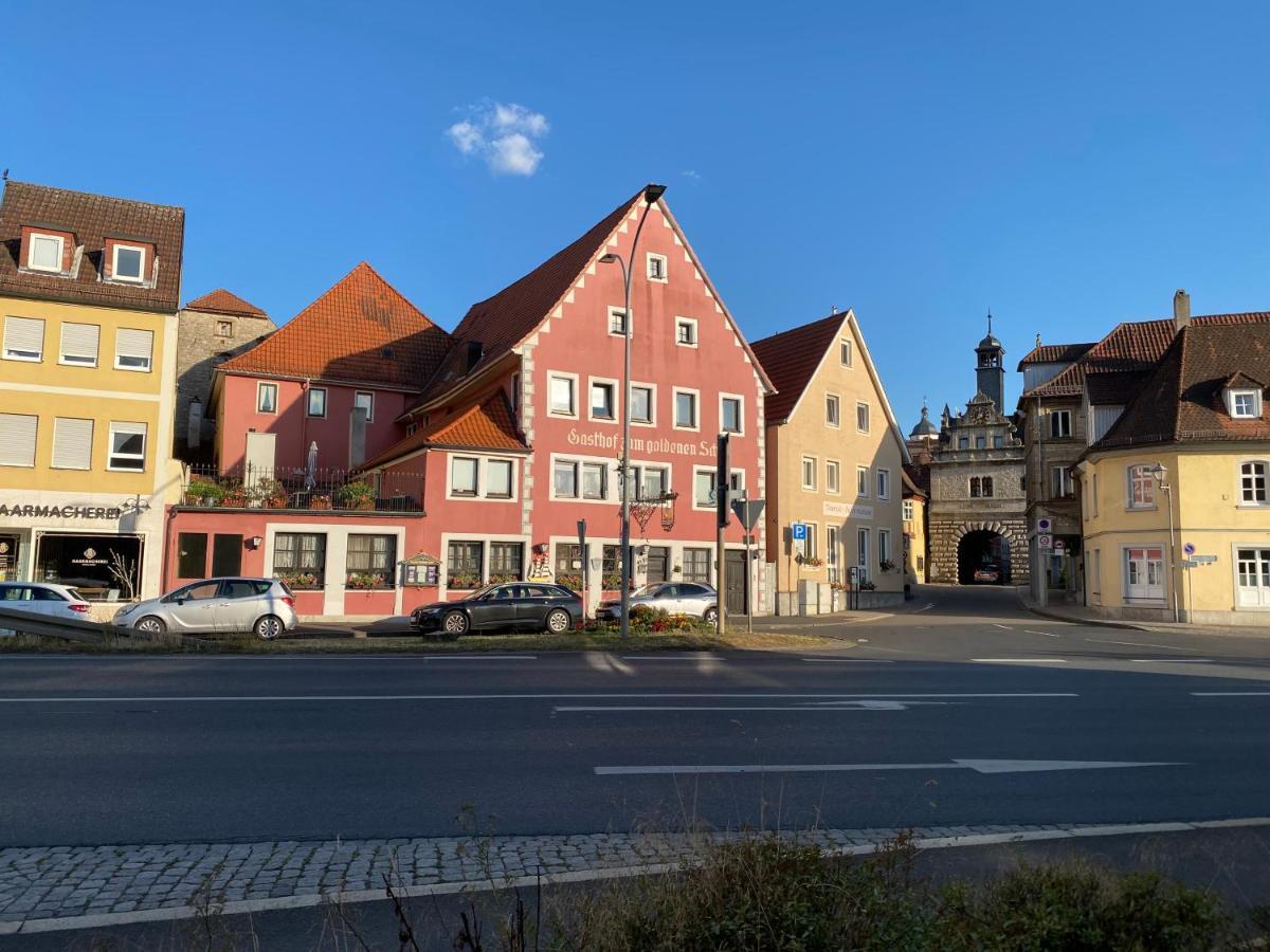 Gasthof Zum Goldenen Schiff - Lehm, Stil & Altstadtflair Marktbreit Ngoại thất bức ảnh